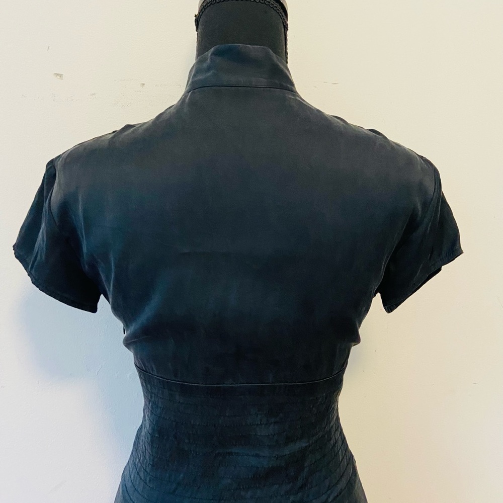 Wayne Cooper Size 2 / AU 10 Silk Dress Deep V Neck Split On Side Party Cocktail - Picture 8 of 8